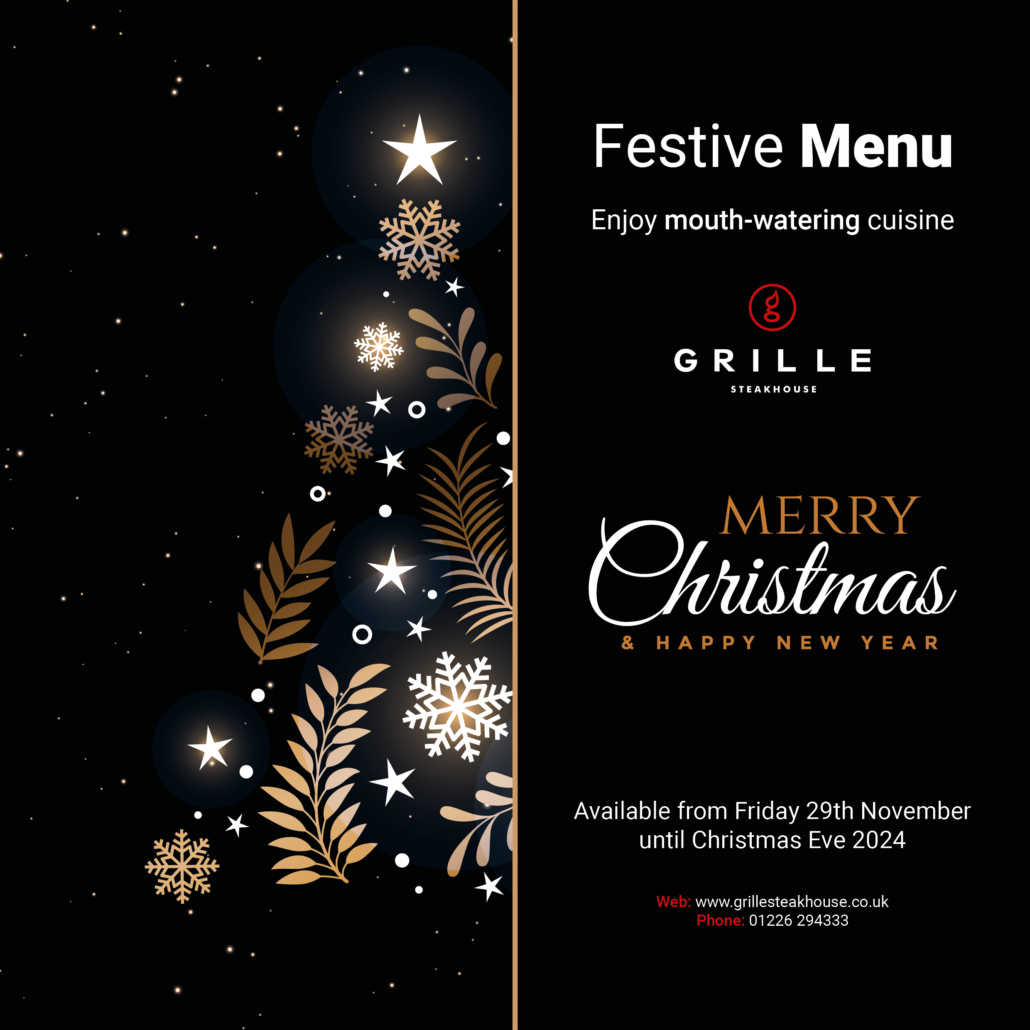 Christmas 2024 at Grille Steakhouse, Barnsley